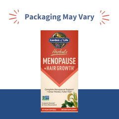 Garden of Life Herbals Menopause berry-flavored softgel for daily comfort.