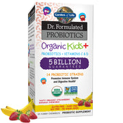 Garden of Life Kids Probiotics strawberry banana chewables promote gut balance in children.