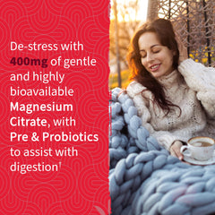 Garden of Life magnesium gummies serving shot illustrating daily dose and 4 gummies