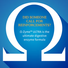 Garden of Life Omega-Zyme Ultra bottle cap indicating easy dosing