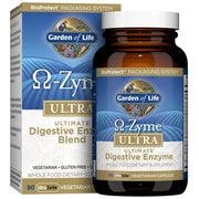 Garden of Life Omega-Zyme Ultra bottle front for comprehensive digestion support