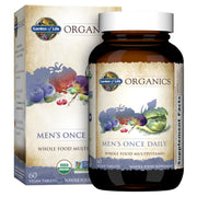 Garden of Life Once Daily Men’s Multivitamin packaging supports easy daily wellness.