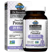 Garden of Life Once Daily Prenatal bottle front for convenient prenatal support