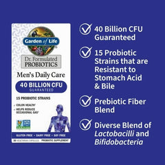 Garden of Life organic prebiotic fiber panel emphasizing gut nourishment