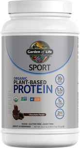 Garden of Life Organic Vegan Protein bottle front shows plant-based protein for recovery.