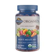 Garden of Life Organics Men 40+ Berry gummy bottle supports daily wellness with organic ingredients.