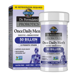 Garden of Life Probiotics for Men bottle front view showing daily support