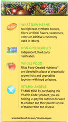 Garden of Life Raw B Complex bottle side view with label highlighting metabolism support