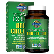 Garden of Life Raw Calcium bottle front for easy daily calcium support