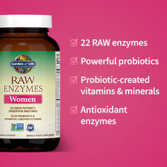 Side view of bottle highlights non-GMO, gluten-free, vegetarian formulation.