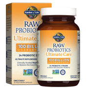 Garden of Life Raw Probiotics Ultimate Care bottle with capsules for daily use