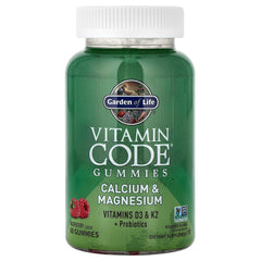 Garden of Life Vitamin Code probiotics-digestive support gummies jar emphasizes fermentation and gut-friendly formula.