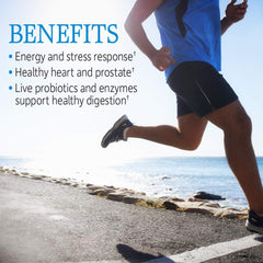Garden of Life Vitamin Code RAW ONE for Men capsules close-up, convenient daily multivitamin.