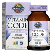 Garden of Life Vitamin Code RAW Prenatal bottle close-up for everyday prenatal nutrition.