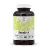 Garden Organics Burdock dried root capsules bottle for daily wellness support