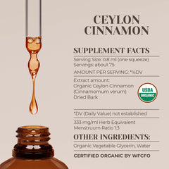 Garden Organics Ceylon Cinnamon dried bark closeup highlighting natural organic ingredient