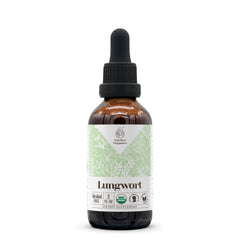 Garden Organics Lungwort dried leaf bottle for daily herbal wellness ritual.