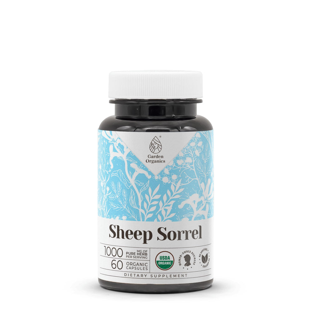 Garden Organics Sheep Sorrel capsules for daily circulatory support
