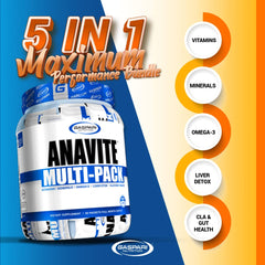 Gaspari Anavite bottle with capsules close-up for convenient daily use