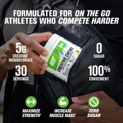 GAT SPORT Creatine Chews Fruit Punch - bold flavor supports pre-workout snacking.
