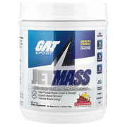 GAT SPORT JetMass bottle pouring strawberry lemonade for quick pre-workout fueling
