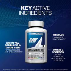 GAT SPORT Men’s Multi Test packaging box showcases premium multivitamin.