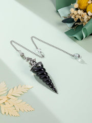 GEHECRST obsidian dowsing pendulum guiding intuition during practice