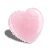 GEHECRST rose quartz heart stone 60mm, ideal for meditation and calming energy