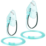 Geiserailie adult oxygen mask with transparent design for easy monitoring.