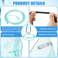 Geiserailie mask with malleable nose clip for precise seal