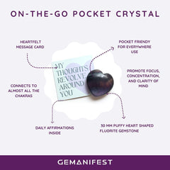 Gemanifest sentiment card adds warmth to gift.