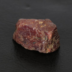 Gemhub star ruby cabochon surface showcasing deep red glow