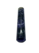 GEMSCITE Gemstone Multi Flourite wand closeup showing natural patterns for meditation and chakra balancing.