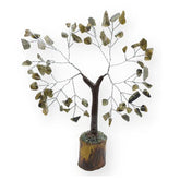 GEMSCITE gemstone-tree 6-inch silver wire leaves evoke calm ambiance and focal point