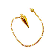 GEMSCITE gold-plated pendulum bob with balanced head for precise readings.