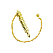 GEMSCITE gold-plated Isis pendulum with 9-plate bob for divination and steady readings.