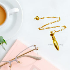 GEMSCITE gold-plated pendulum bob adds elegant touch to your meditation setup