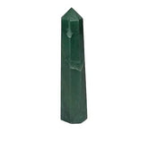 GEMSCITE Green Mica Obelisk Tower left view for meditation and focus
