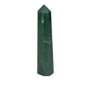 GEMSCITE Green Mica Obelisk Tower left view for meditation and focus
