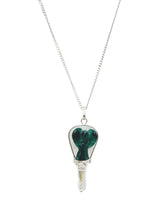 GEMSCITE guardian green zade angel pendant clear quartz point close-up for meditation ideas