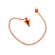 GEMSCITE Rose Gold pendulum ball shows balanced weight for precise readings.