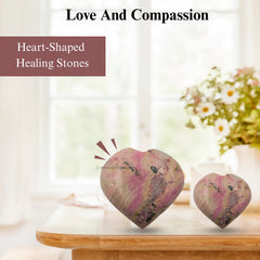 GEMSCITE rhodochrosite chakra balancing heart stone for focus