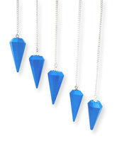GEMSCITE turquoise pendulum with pouch for meditation and crystal work