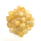 GEMSCITE Yellow Aventurine tumbled stones in a 1 lb batch for crafts and meditation