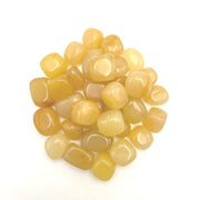 GEMSCITE Yellow Aventurine tumbled stones in a 1 lb batch for crafts and meditation