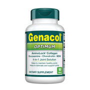 Genacol Optimum bottle front view with 90 tablets for joint support.