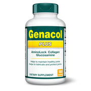Genacol Plus bottle front shows joint support for daily mobility.