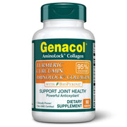 Genacol Turmeric Curcumin bottle highlighting enhanced absorption for joints.