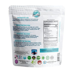 GENEPRO GEN. 3 unflavored protein powder scoop demonstrates high absorption and zero sugars.
