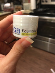General Biotics Equilibrium Boost label close-up highlighting the 115-strain spectrum.